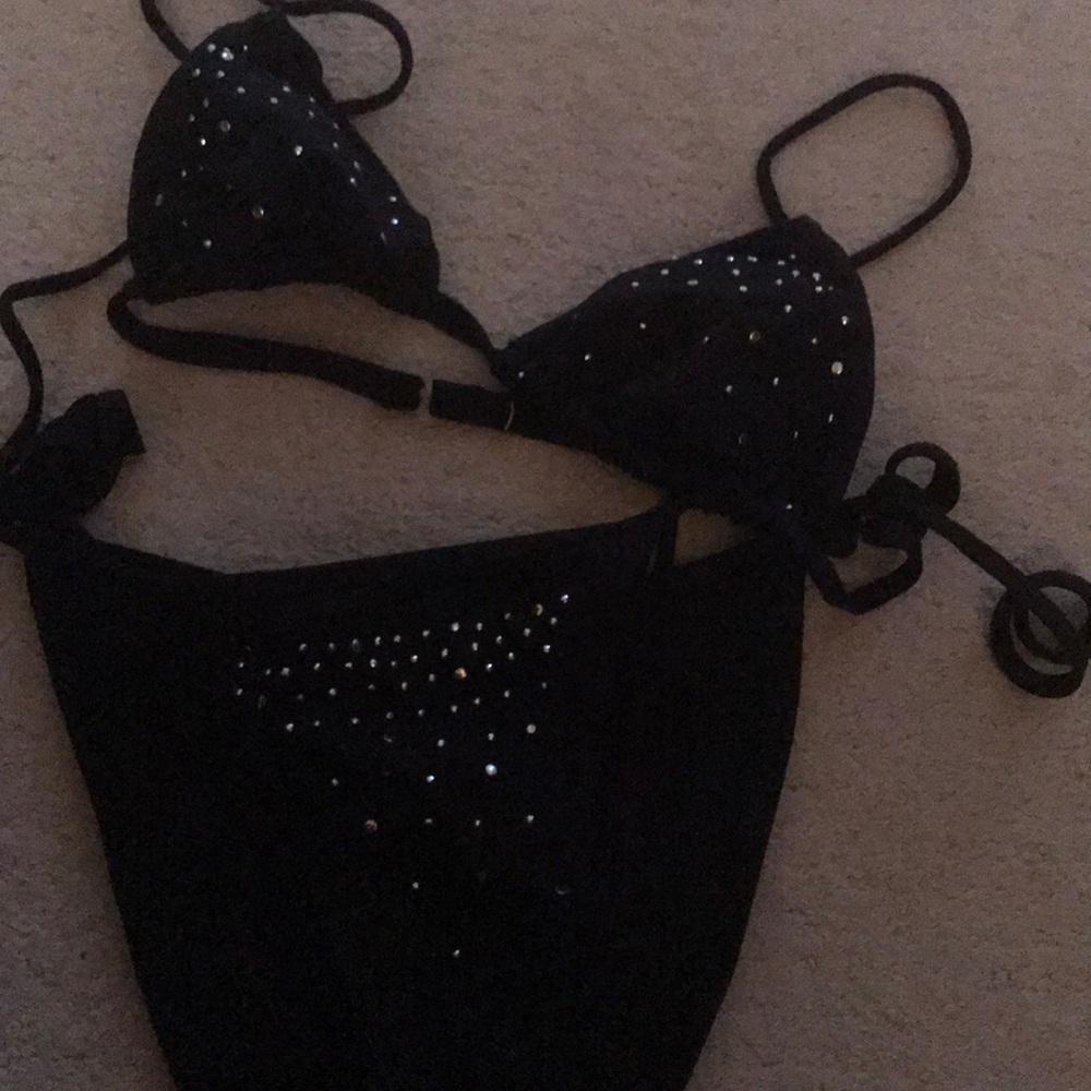 Black Gemstone Bikini